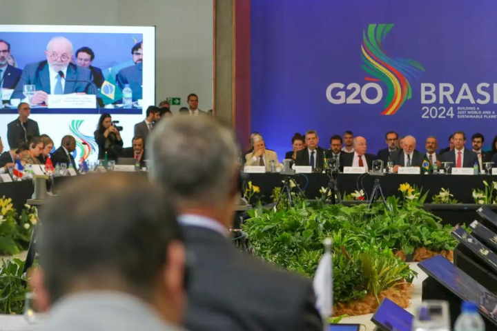 Imagem de uma reunião do G20 2024
